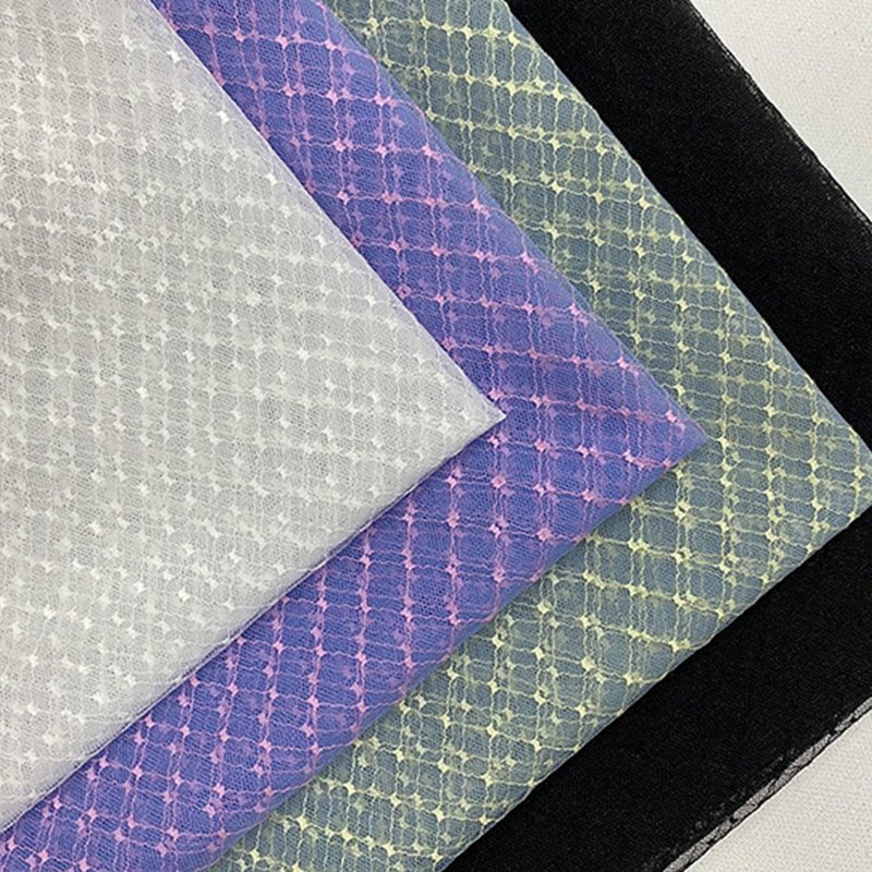 Lace Fabric Geometric Diamond Nylon Warp Knit for Women's Wear Wholesa 9